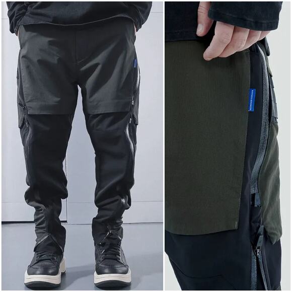 Reindee Lusion Double Shape Zipper waterproof technical Pants Green Medium